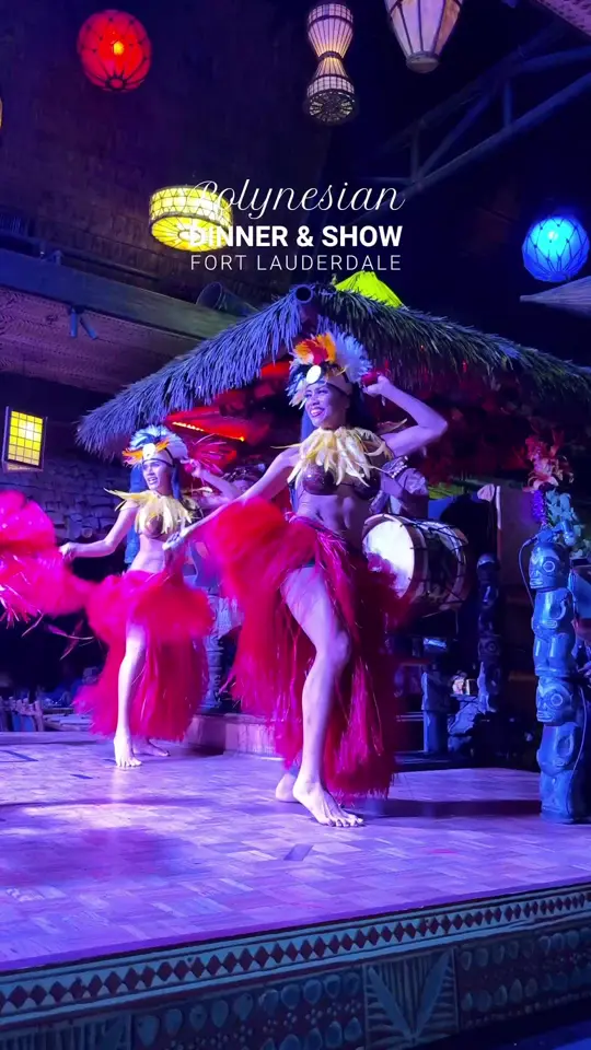 MAI-KAI Restaurant and Polynesian Show in Fort Lauderdale showing restaurant visit, polynesian show, tiki cocktails, tropical gardens, fire performance, video by fashion.eat.travel on TikTok