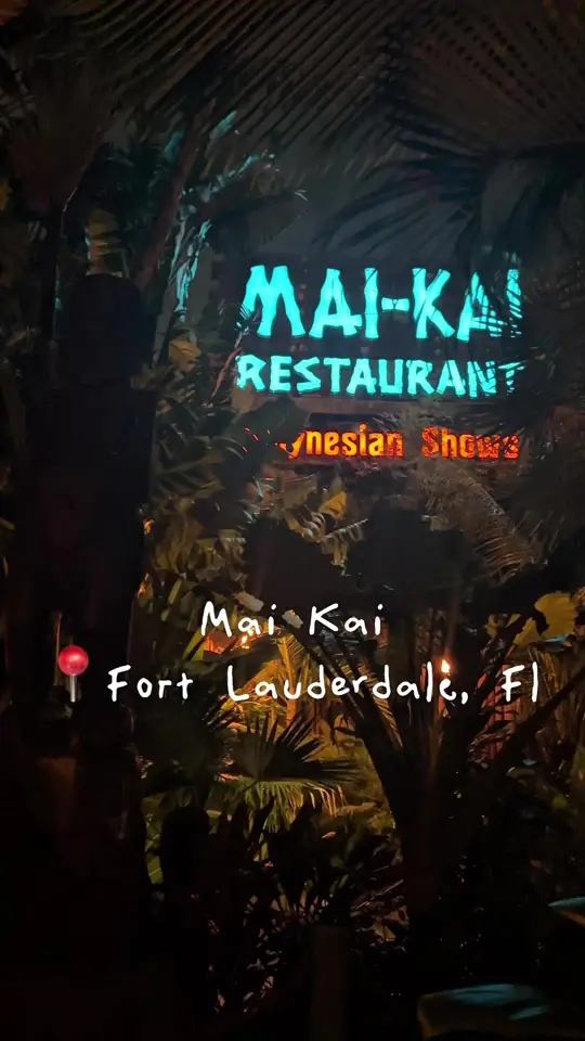 MAI-KAI Restaurant and Polynesian Show in Fort Lauderdale showing restaurant visit, dinner, show, video by eureka_carter on TikTok