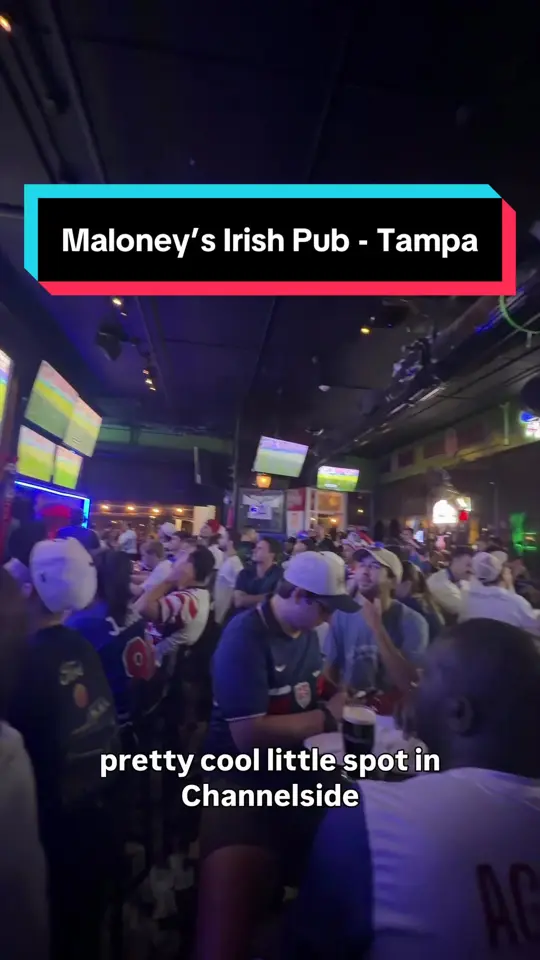 Maloney's Local Irish Pub Downtown in Tampa showing bar, nightlife, video by tylergilley_ on TikTok