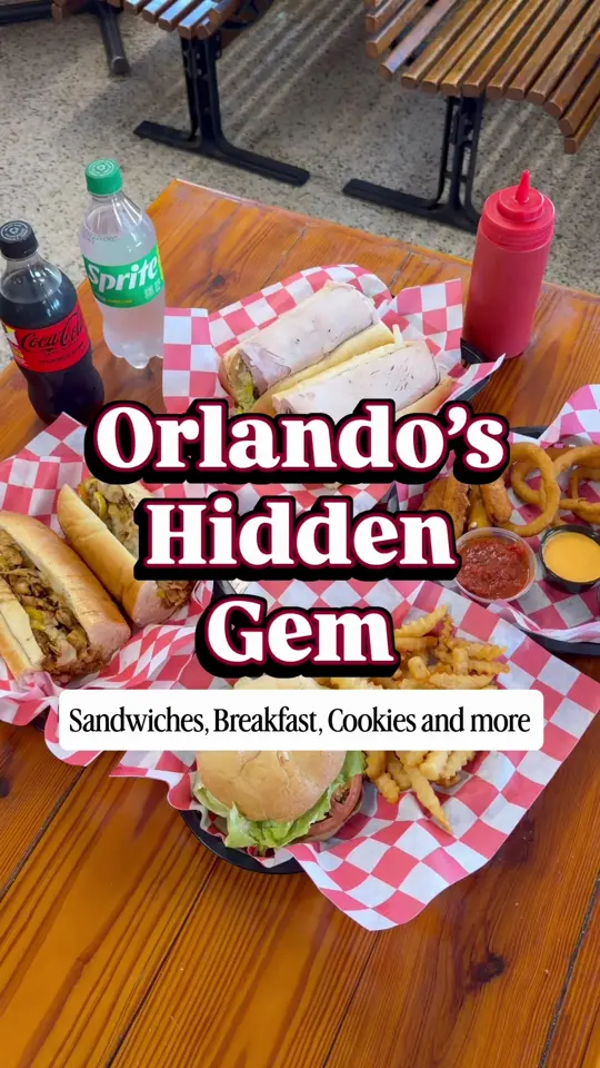 Mama Mia's Steak Subs & Sandwiches in Orlando showing review, steak sandwich, video by orlandoisdope on TikTok
