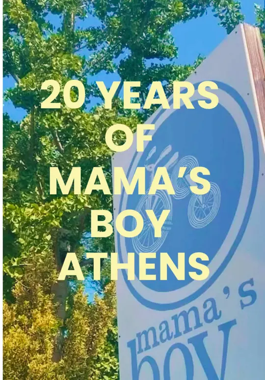Mama's Boy Restaurant in Athens showing review, visit, partnership, career journey, video by skyesthelimitpod on TikTok