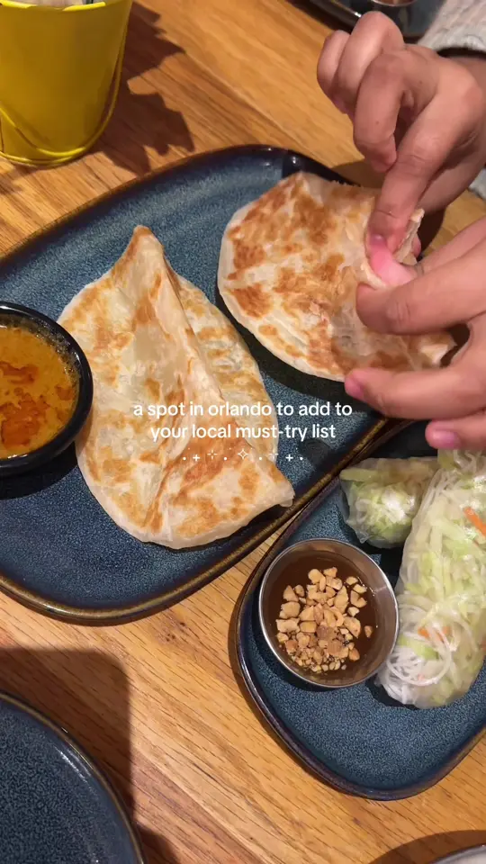 Mamak Asian Street Food in Orlando showing food, beef haw fun, video by rubysversion on TikTok