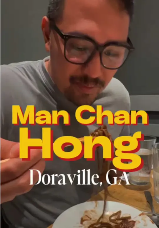Man Chun Hong in Atlanta showing food, restaurant visit, video by chrismomongan on TikTok