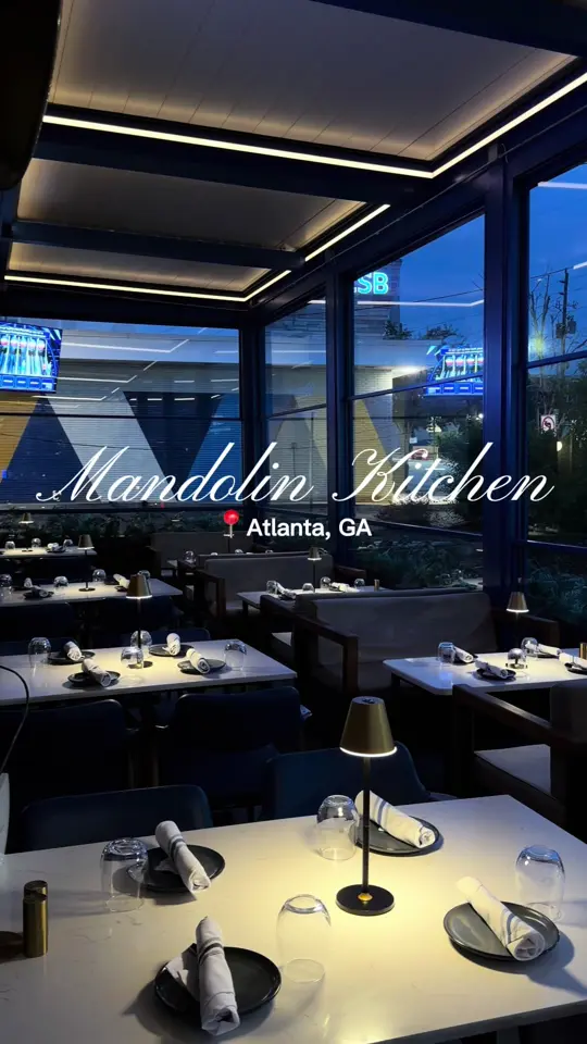 Mandolin Kitchen & Shisha Bar in Atlanta showing dinner, food, video by kaialovee on TikTok