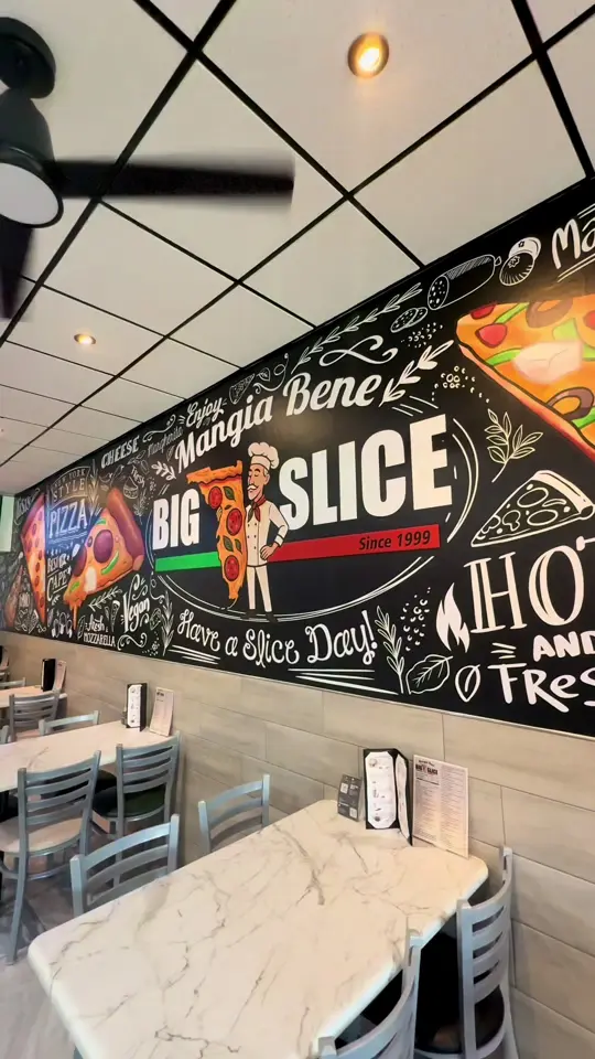 Mangia Bene Big Slice in Cape Coral showing pizza, review, video by itzzzme.hailey on TikTok