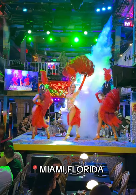 Mango's Tropical Cafe in Miami showing live music, dining experience, review, video by peakacity on TikTok