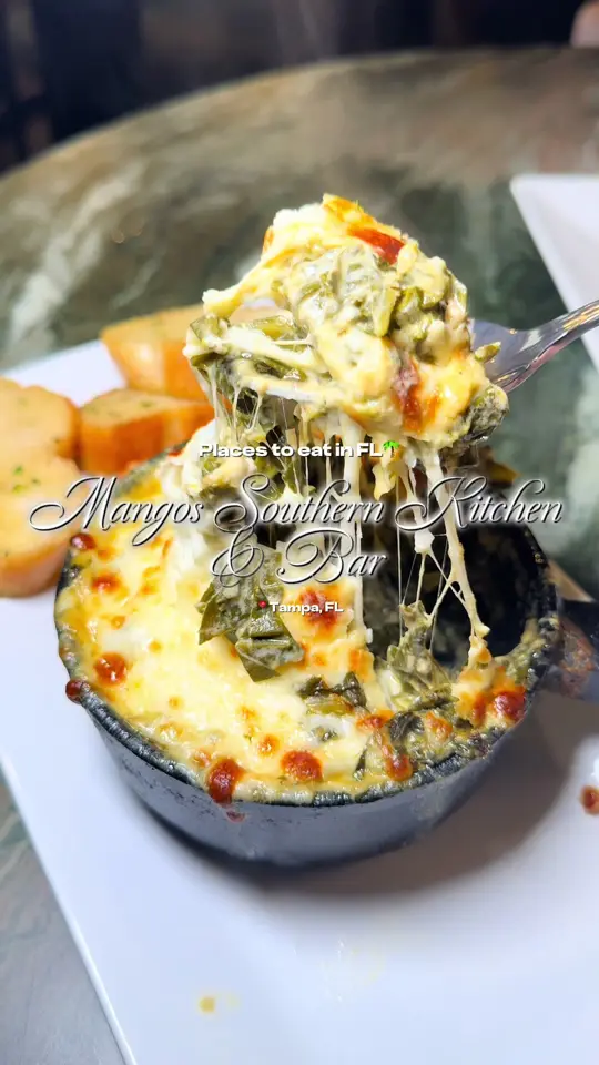 Mangos Southern Kitchen and Bar in Tampa showing review, visit, video by kaymarie023 on TikTok