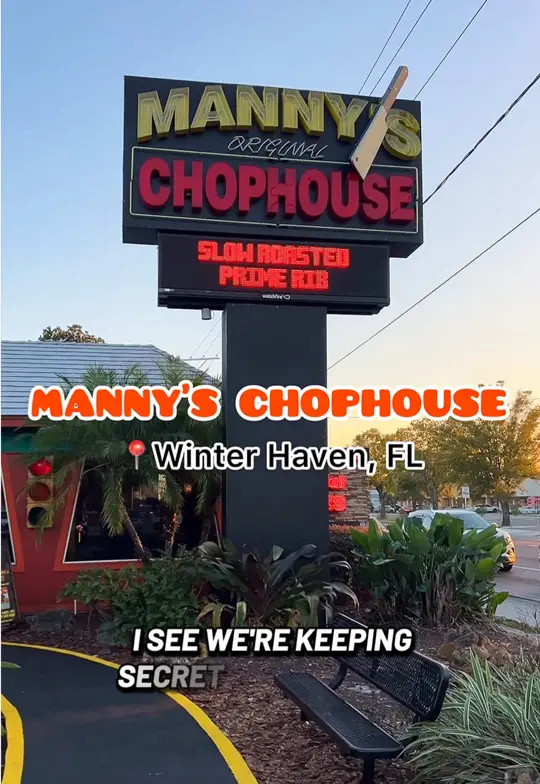 Manny's Chophouse- Winter Haven in Winter Haven showing review, visit, video by nanacheriesxm on TikTok
