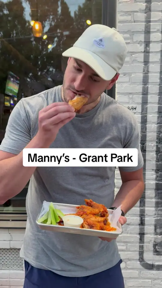 Manny's Grant Park in Atlanta showing review, wings, video by atl_wing_reviews on TikTok