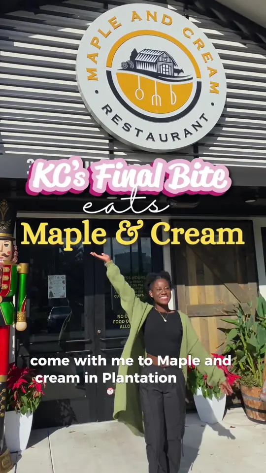 Maple and Cream Restaurant on TikTok, video by kcsfinalbite