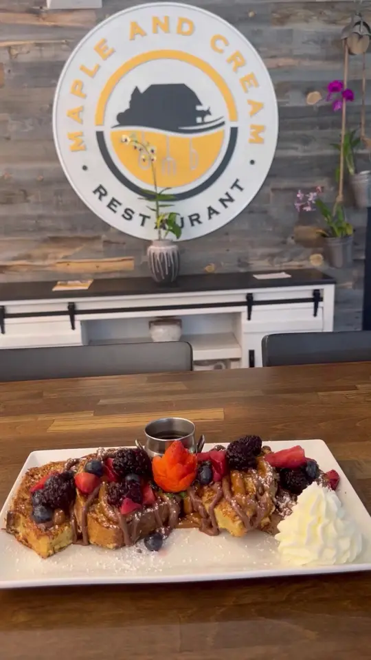 Maple and Cream Restaurant on TikTok, video by mapleandcream_