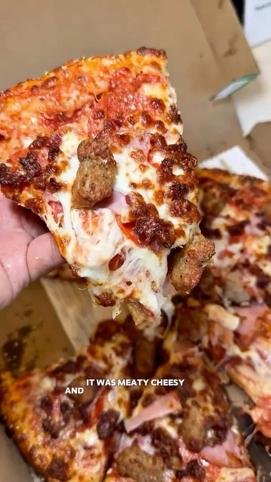 Marcos Pizza in Land O' Lakes showing pizza, video by Marco's Pizza on Facebook