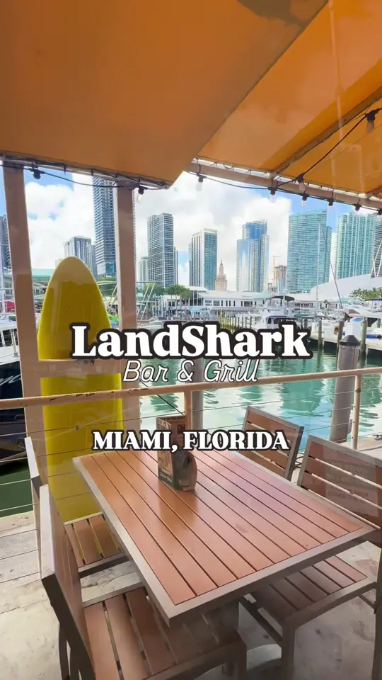 Margaritaville - Miami Bayside in Miami showing waterfront drinks, bar bites, downtown miami views, video by thingstodo.florida on TikTok