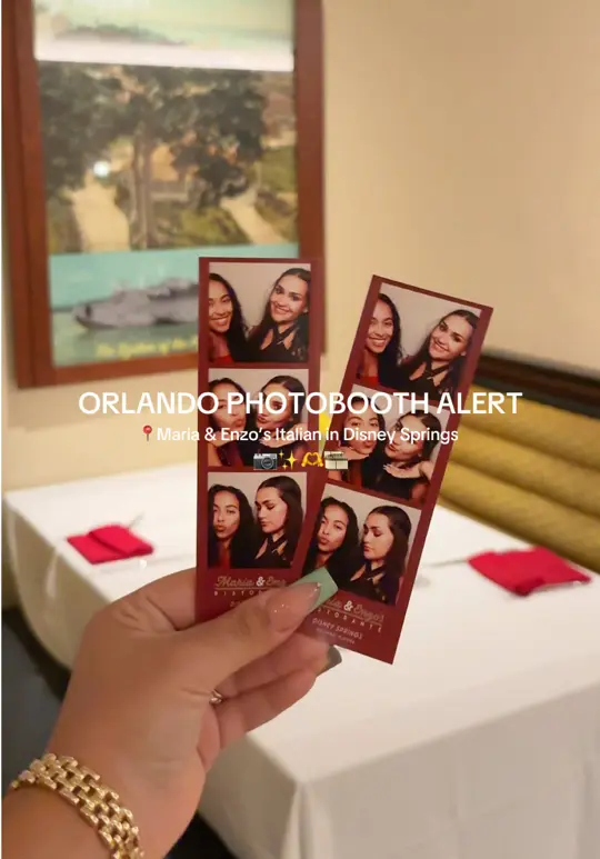 Maria & Enzo's Ristorante in Lake Buena Vista showing photobooth, restaurant visit, video by stalli.syd on TikTok