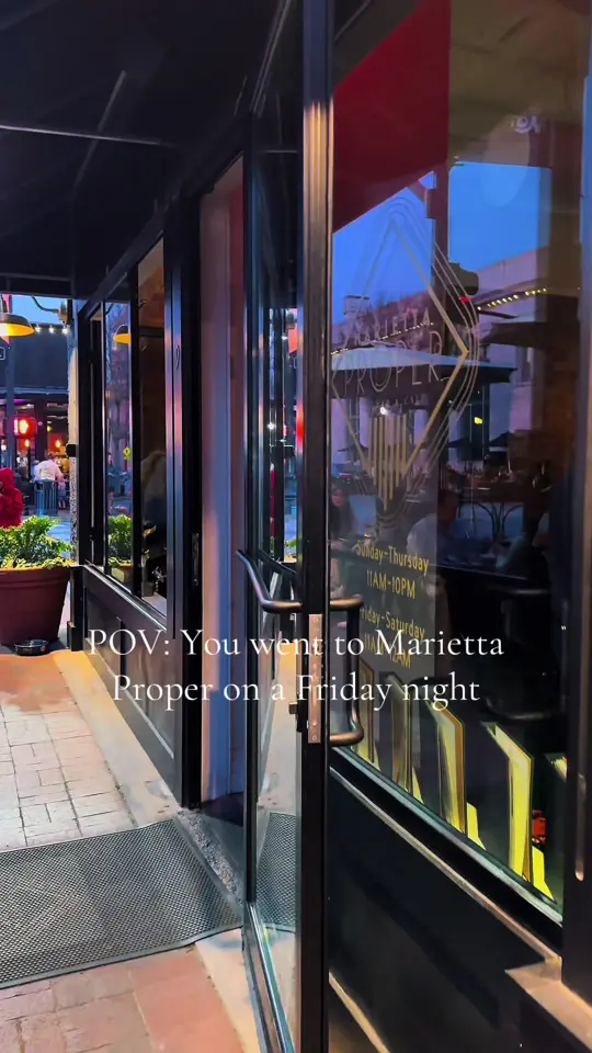 Marietta Proper in Marietta showing cocktail, 1920’s themed cocktail bar, live band, patio, share plates, video by marietta_proper on TikTok