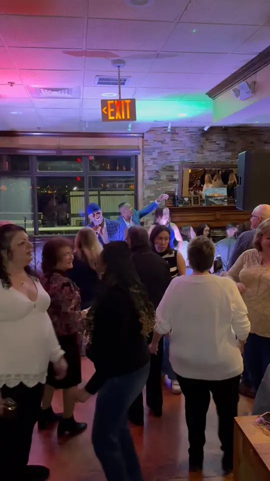 Marina Cafe in Destin showing atmosphere, dance party, video by The Marina Restaurant & Bar at the Wharf on Facebook