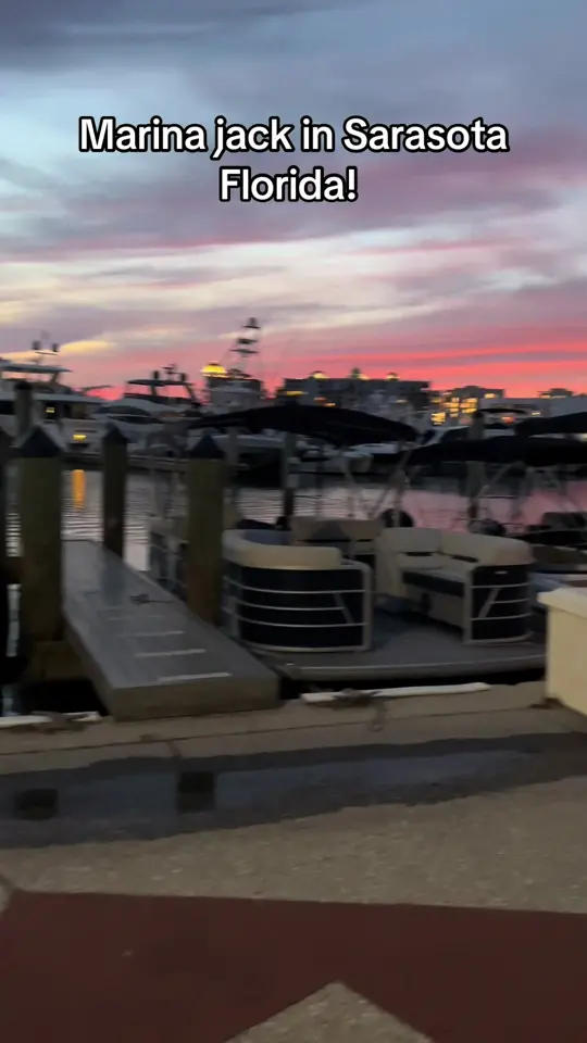 Marina Jack in Sarasota showing visit, atmosphere, video by floridaisa on TikTok
