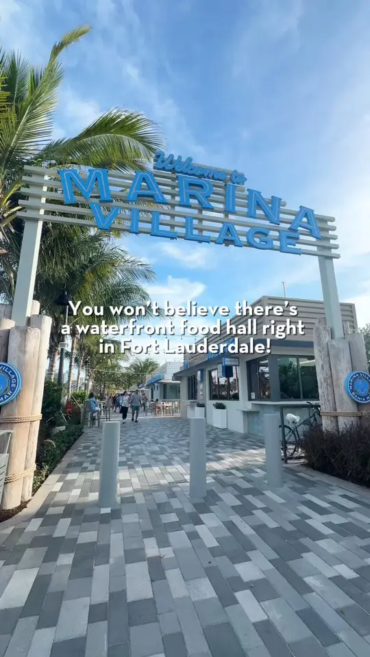 Marina Village Fort Lauderdale Beach in Fort Lauderdale showing restaurant visit, marina atmosphere, video by Visit Lauderdale on Facebook