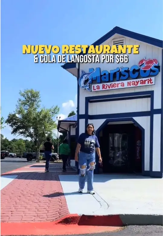 Mariscos La Riviera Nayarit in Norcross showing restaurant visit, seafood, video by los_castillo_travel on TikTok