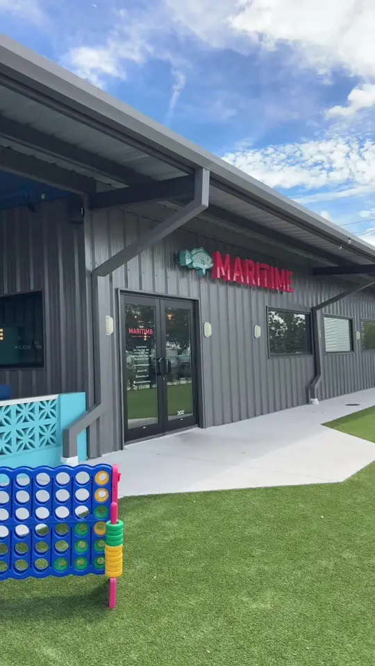 Maritime in Winter Haven showing review, fish sandwich, video by mrs_oconnfl on TikTok