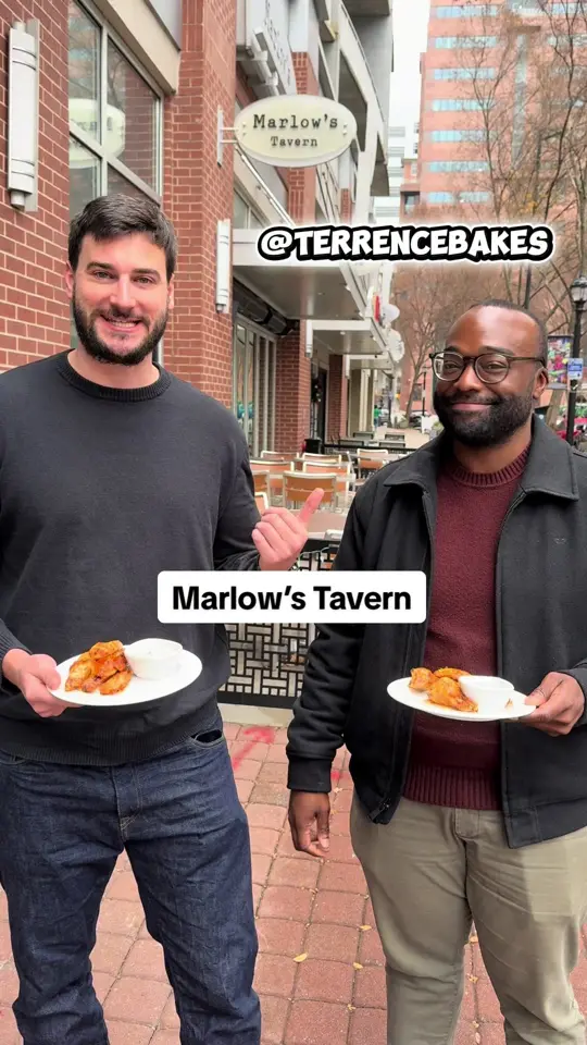 Marlow's Tavern in Woodstock showing review, wings, video by atl_wing_reviews on TikTok
