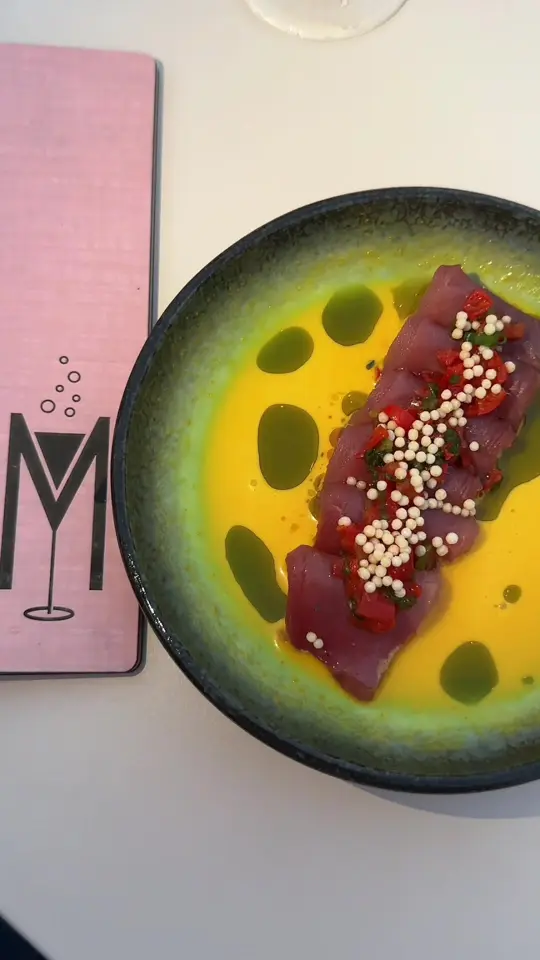 Maru Rooftop Nikkei in Tampa showing visit, rooftop bar, views, cocktails, video by sunkissedintampa on TikTok