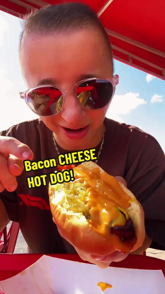 Matt's Red Hots in Fort Myers showing hot dogs, bacon, video by jshock9nine on TikTok