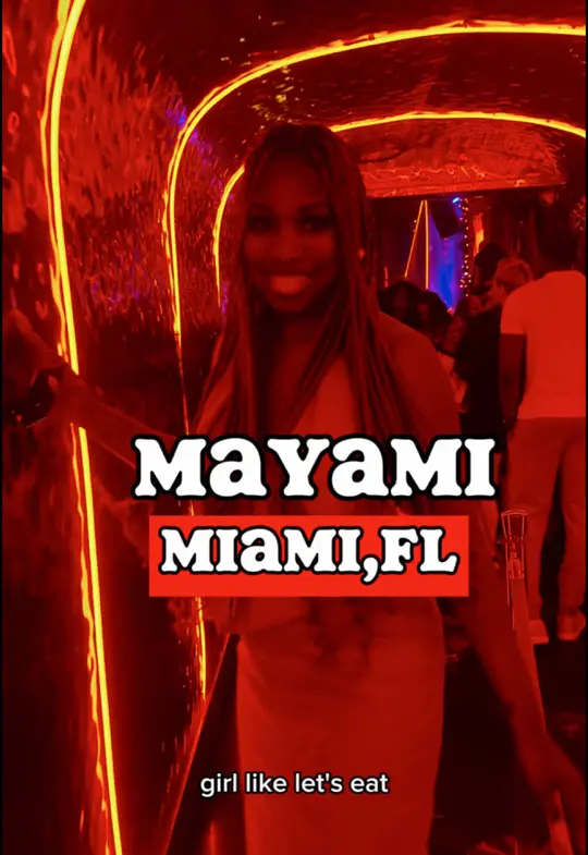 Mayami in Miami showing food review, latin fusion, sushi, video by ericaeatsamerica on TikTok