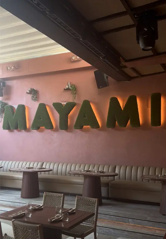 Mayami in Miami showing restaurant visit, renovated venue, elevated dining, video by eatwitharicarri on TikTok