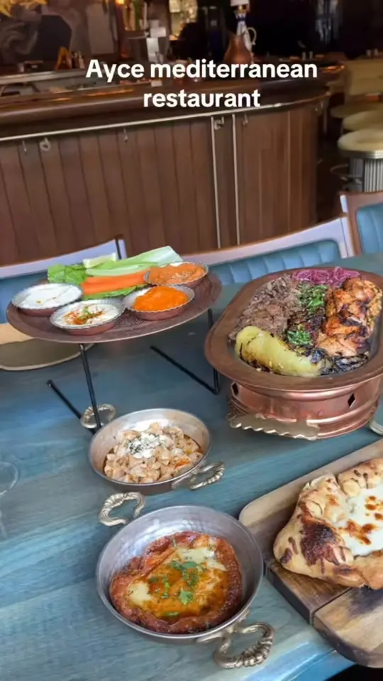 Mediterranean Bistro in Kennesaw showing food, all you can eat, video by Chrisdoloeats on Facebook