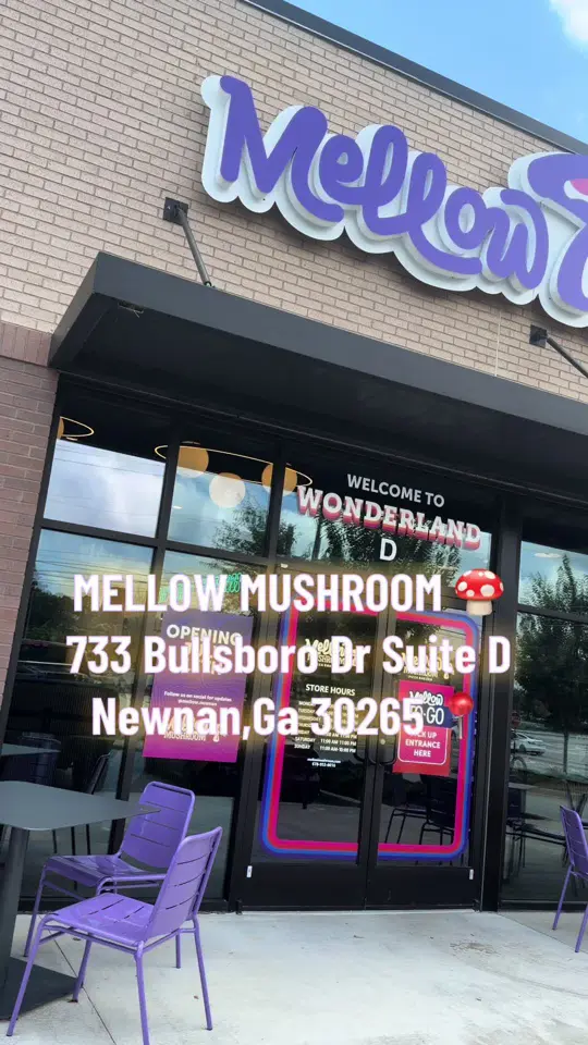 Mellow Mushroom Newnan in Newnan showing review, visit, food, pizza, video by prettycanvas_jae on TikTok