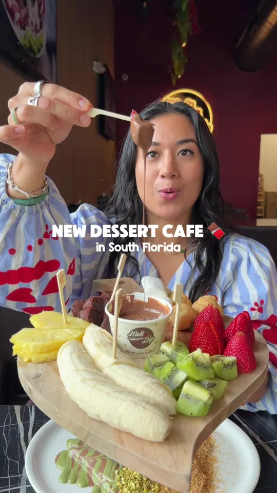 Melt N Dip in Temple Terrace showing review, visit, dessert shop, sweet tooth, group gathering, work space, video by explorewithgg on TikTok