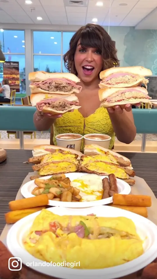 Meson Sandwiches in Orlando showing restaurant, new location, all-day breakfast, video by theorlandofoodiegirl on TikTok
