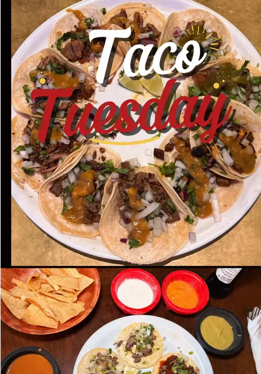 Mi Pueblo El Restaurante Mexicano & Cantina - University in Sarasota showing food, tacos, taco tuesday, video by mipueblosantarosa on TikTok