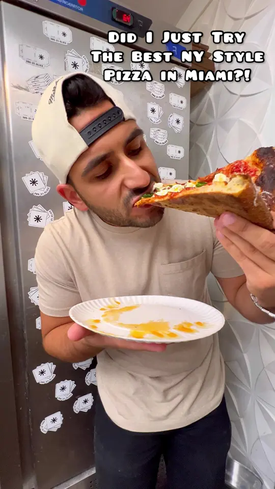 Miami Slice Key Biscayne in Key Biscayne showing pizza, ny style pizza, video by mr.eats305 on TikTok