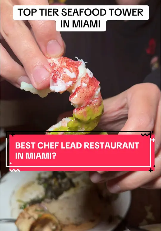 Michael's Genuine Food & Drink in Miami showing seafood tower, seafood, video by mikeiseating on TikTok