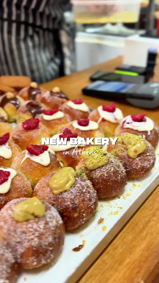 Micro in Marco Island showing review, micro bakery, sourdough bread, mortadella sandwich, filled brioches, cinnamon buns, video by athen_food_explorer on TikTok