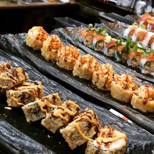Mika French Sushi in Sugar Hill showing food, sushi roll, video by Mika french sushi on Facebook