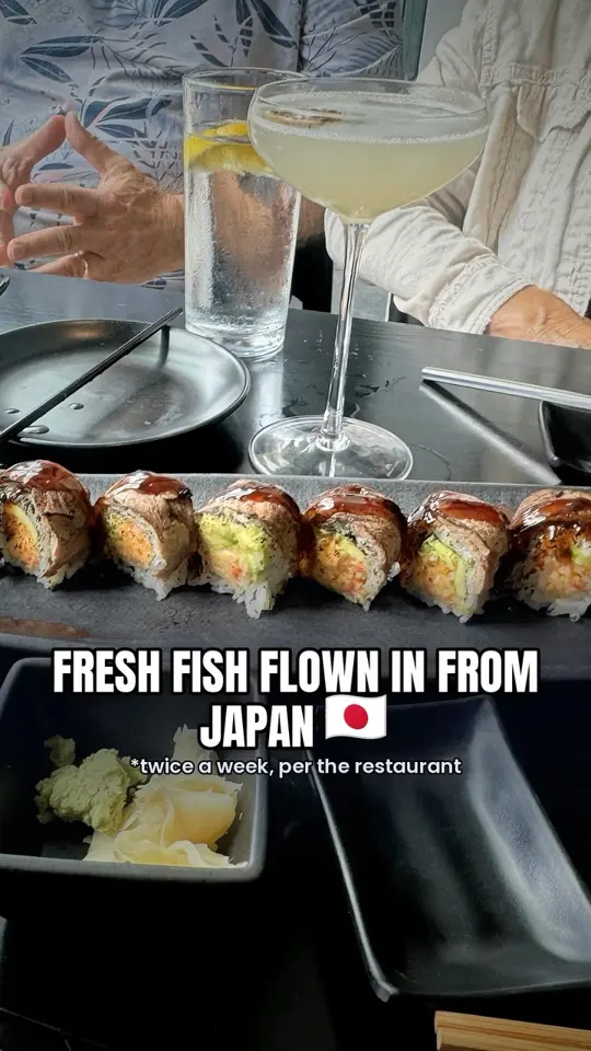 Mikata in Dunwoody showing review, sushi, hibachi, cocktails, video by Clay Beckham on Facebook
