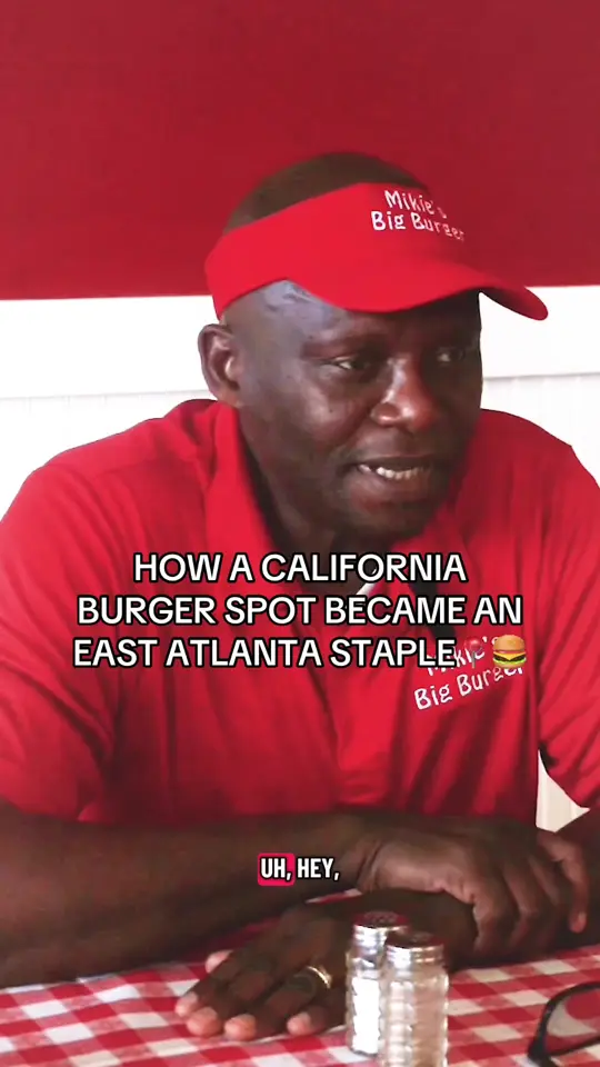 Mikie's Big Burger in McDonough showing restaurant, turkey burger, video by thepostfolio on TikTok