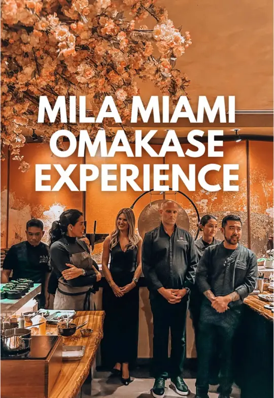 MILA in Miami Beach showing omakase, sushi, video by leilaslist on TikTok