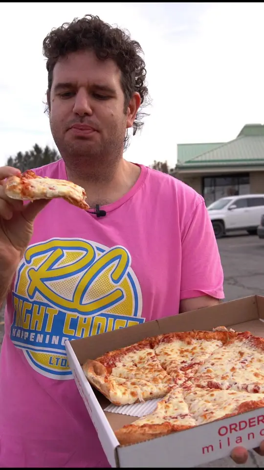 Milano Pizza & Subs in Dunwoody showing pizza, food review, video by pizzareviewjoe on TikTok