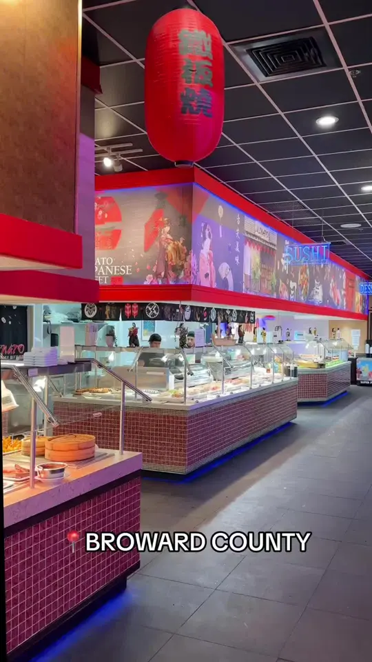 Minato Japanese Buffet & Seafood in Pembroke Pines showing food, buffet, seafood, video by peakacity on TikTok