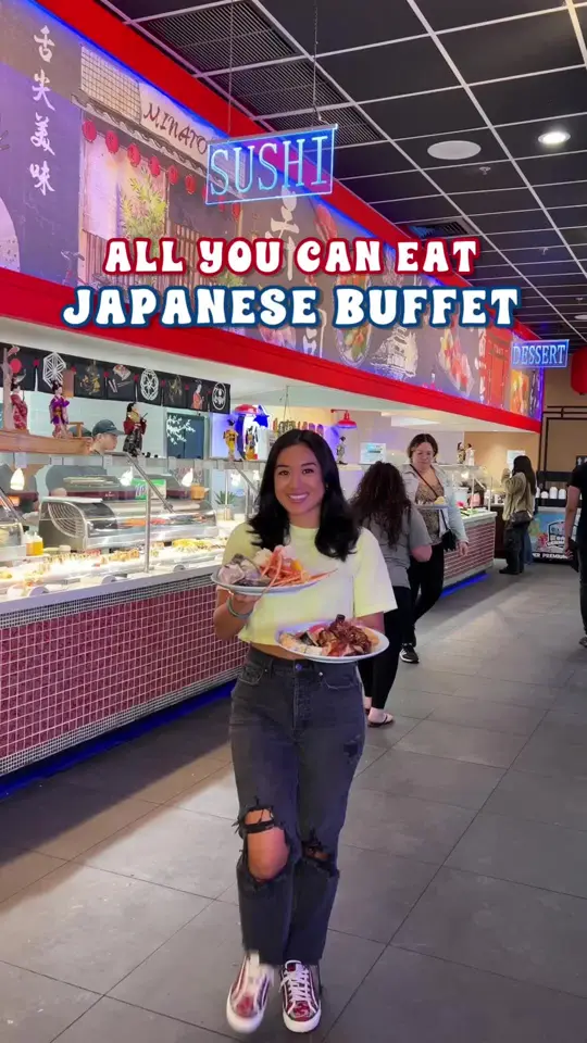 Minato Japanese Buffet & Seafood in Pembroke Pines showing food, japanese buffet, seafood, video by explorewithgg on TikTok