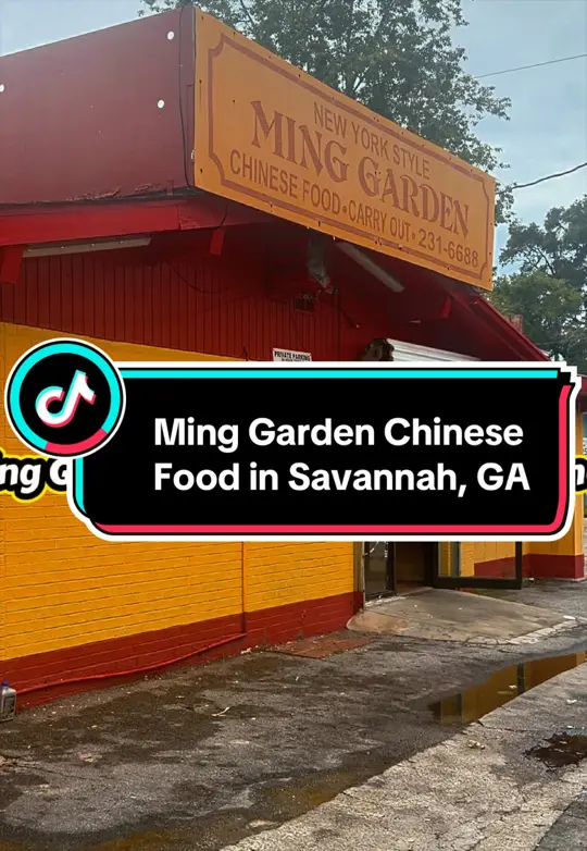 Ming Garden Chinese Restaurant in Savannah showing restaurant visit, chicken wings, video by cgb_mrsb4eva on TikTok
