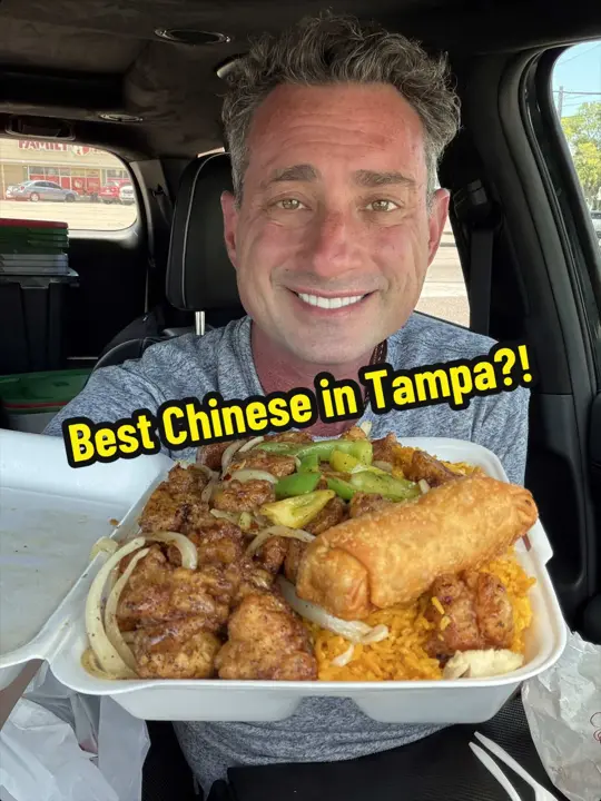 Ming Garden in Orlando showing black pepper chicken, chicken wings, hot and sour soup, food review, video by foodiejustice on TikTok