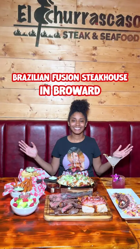 Miramar Seafood and Steak Restaurant in Miramar showing restaurant, lunch special, picanha, skirt steak, cocktails, happy hour, video by brieatsmiami on TikTok