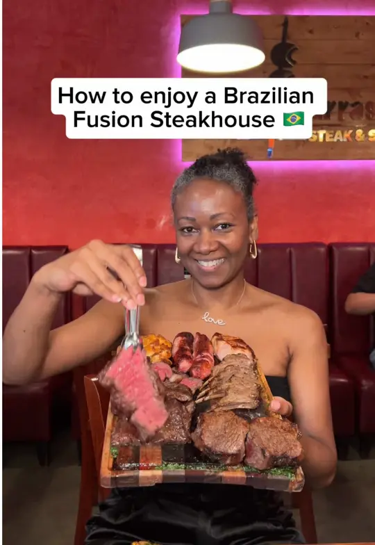 Miramar Seafood and Steak Restaurant in Miramar showing brazilian fusion steakhouse, high quality meats, sizzling seafood, video by miamidatenite on TikTok