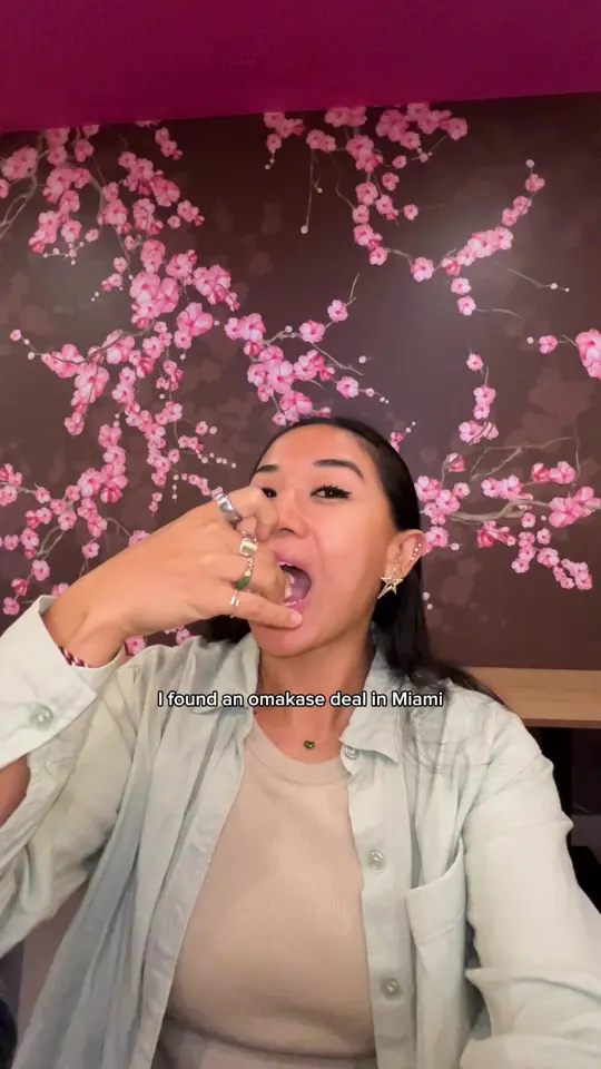 Miss Crispy Rice in Coral Gables showing omakase, lunch special, dinner special, video by explorewithgg on TikTok