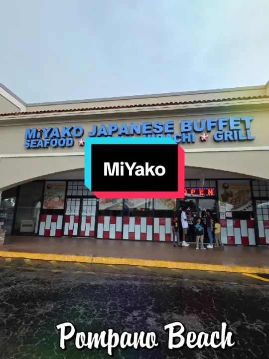 Miyako Japanese Buffet in Pompano Beach showing buffet, sushi, seafood, video by destinationchan on TikTok